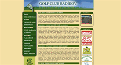 Desktop Screenshot of golf-radikov.cz