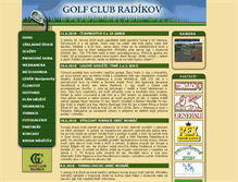 Tablet Screenshot of golf-radikov.cz